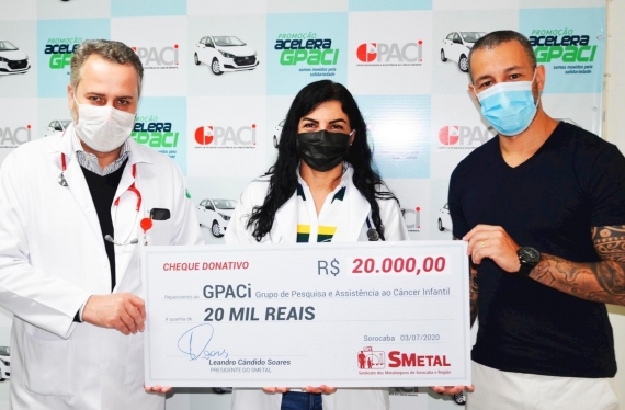 Sindicato Cidadão: SMetal realiza doação de R$ 20 mil ao GPACI