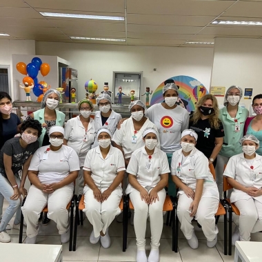 Foto 1 de Dia das criancas no Hospital GPACI com visitas megas especiais.