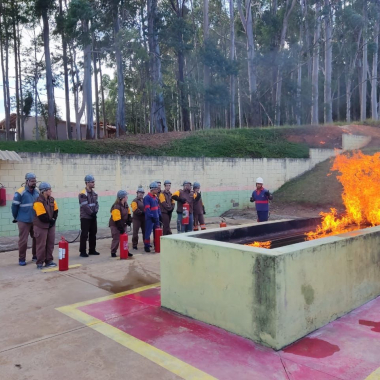 Foto 1 de Treinamento de Brigadistas da equipe do GPACI no centro de treinamento DAMATA