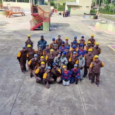 Foto 1 de Treinamento de Brigadistas da equipe do GPACI no centro de treinamento DAMATA